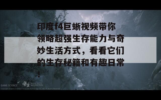 印度f4巨蜥视频带你领略超强生存能力与奇妙生活方式，看看它们的生存秘籍和有趣日常！