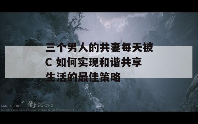 三个男人的共妻每天被C 如何实现和谐共享生活的最佳策略