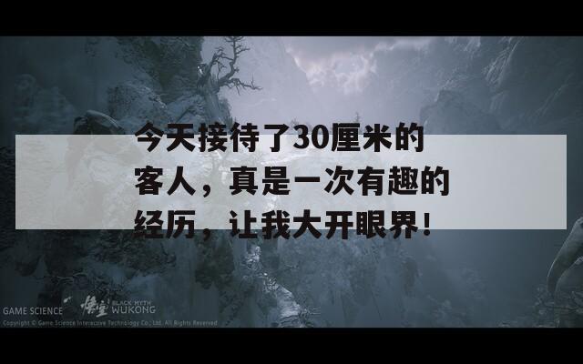 今天接待了30厘米的客人，真是一次有趣的经历，让我大开眼界！
