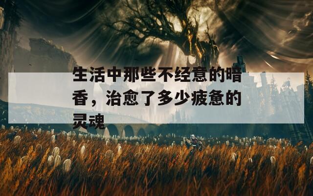 生活中那些不经意的暗香，治愈了多少疲惫的灵魂