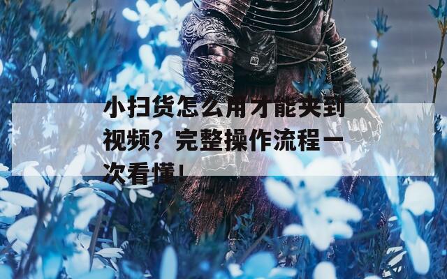 小扫货怎么用才能夹到视频？完整操作流程一次看懂！