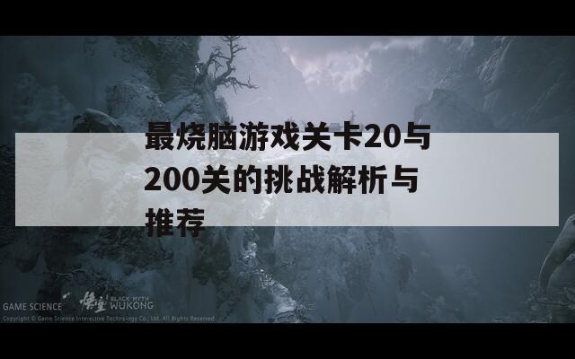 最烧脑游戏关卡20与200关的挑战解析与推荐