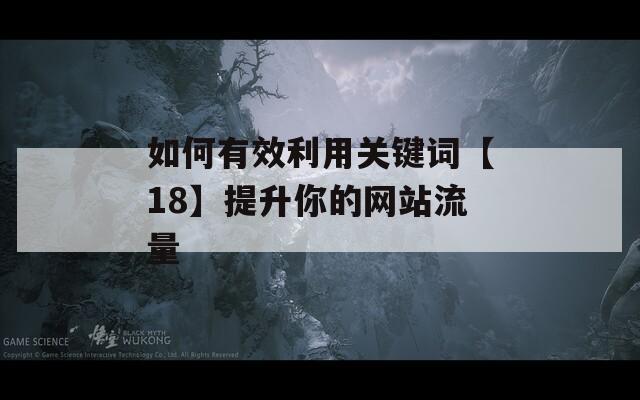 如何有效利用关键词【18】提升你的网站流量