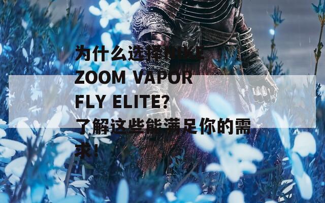为什么选择NIKE ZOOM VAPORFLY ELITE？了解这些能满足你的需求！
