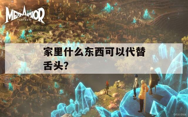 家里什么东西可以代替舌头？