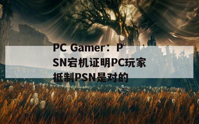 PC Gamer：PSN宕机证明PC玩家抵制PSN是对的