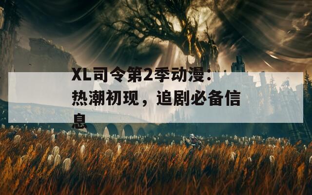 XL司令第2季动漫：热潮初现，追剧必备信息