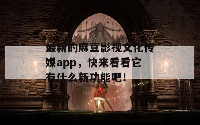 最新的麻豆影视文化传媒app，快来看看它有什么新功能吧！
