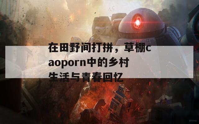 在田野间打拼，草棚caoporn中的乡村生活与青春回忆