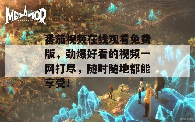 番茄视频在线观看免费版，劲爆好看的视频一网打尽，随时随地都能享受！