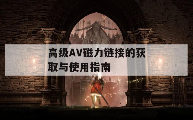高级AV磁力链接的获取与使用指南