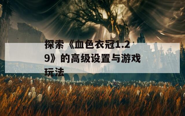 探索《血色衣冠1.29》的高级设置与游戏玩法