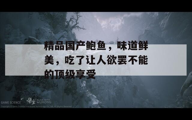 精品国产鲍鱼，味道鲜美，吃了让人欲罢不能的顶级享受