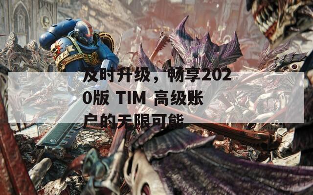 及时升级，畅享2020版 TIM 高级账户的无限可能
