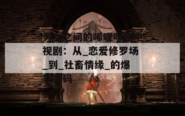 男女之间的唏哩哔哩电视剧：从_恋爱修罗场_到_社畜情缘_的爆款密码