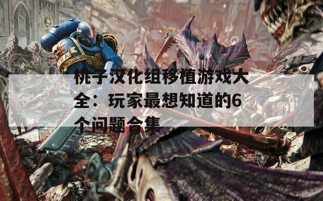 桃子汉化组移植游戏大全：玩家最想知道的6个问题合集