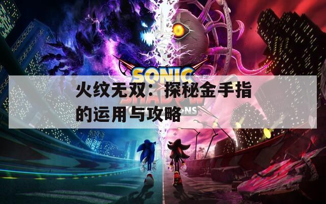 火纹无双：探秘金手指的运用与攻略